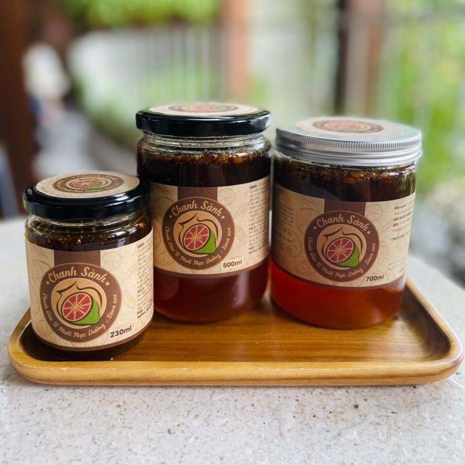 Chanh đào ủ muối mật ong- Chanh đào thực dưỡng- Chanh sành 700ml