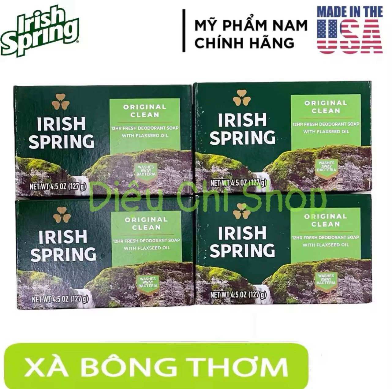 Xà bông irish spring của mỹ 113g