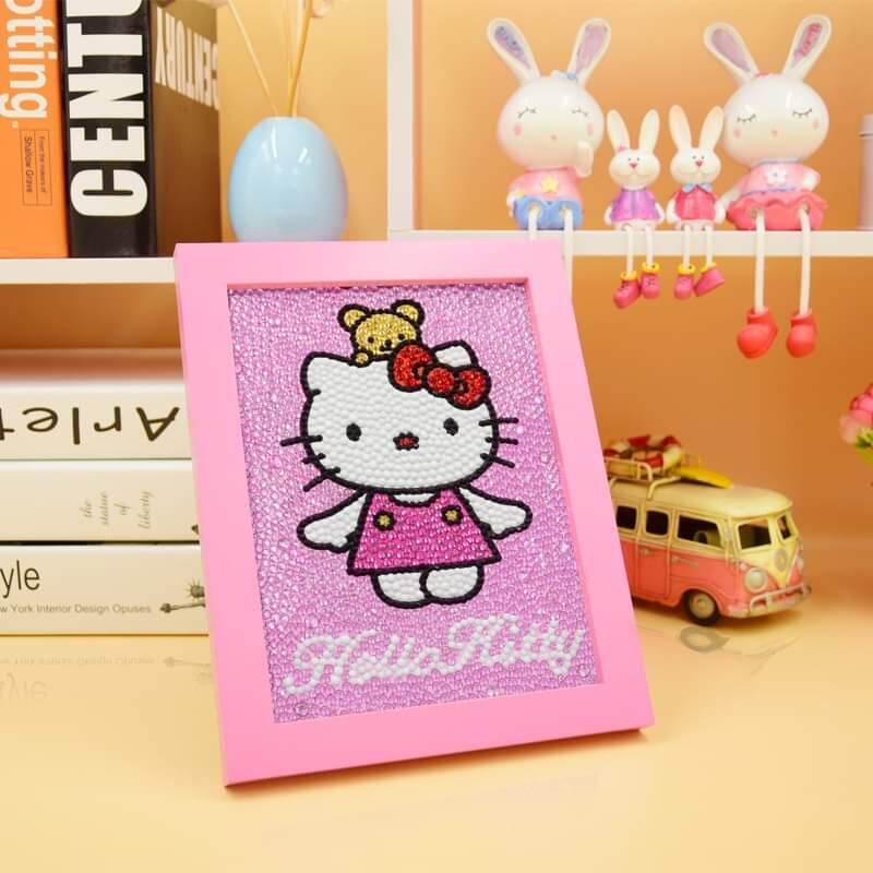 🌸TRANH ĐÍNH ĐÁ HELLO KITTY
