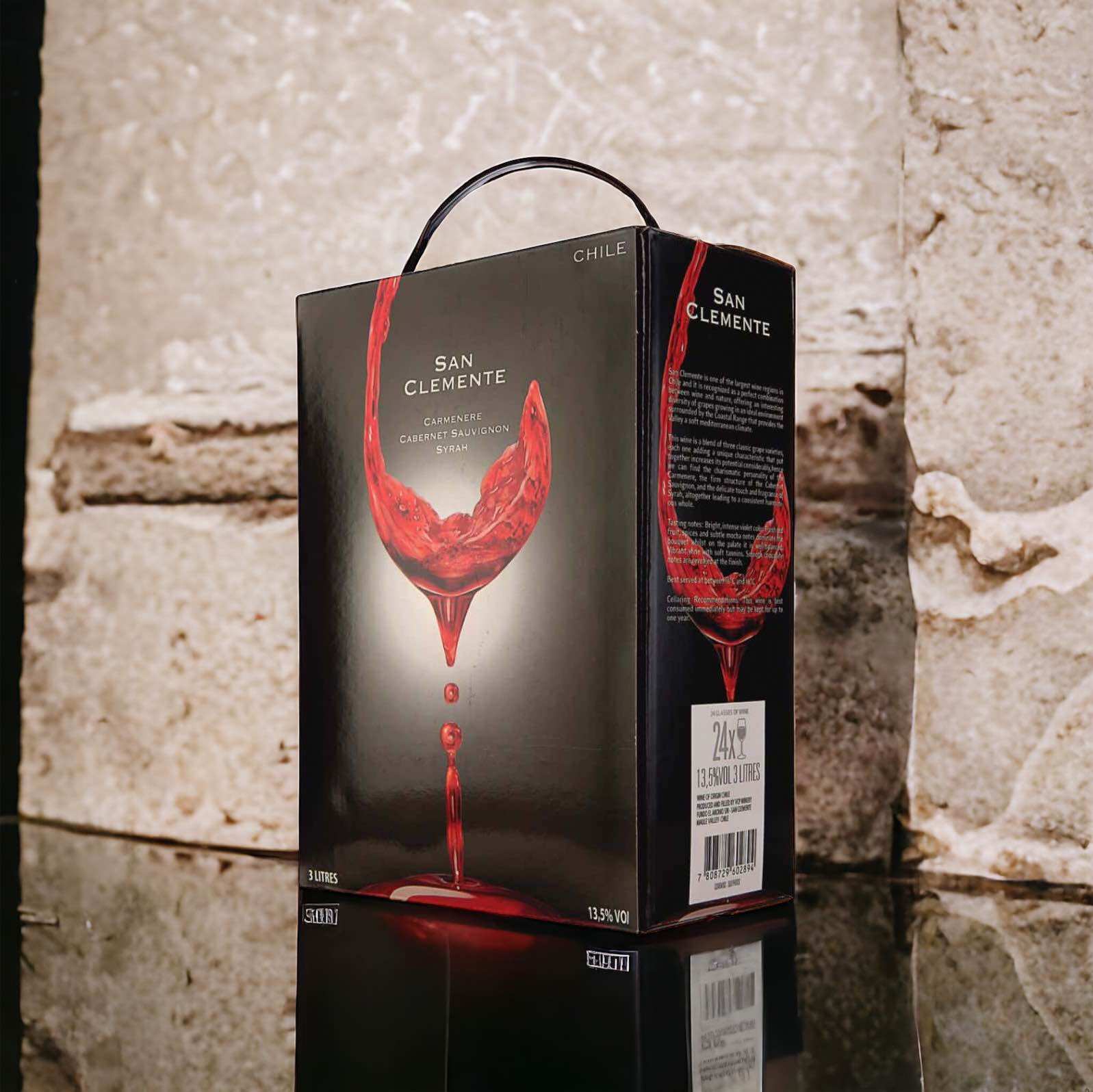 Rượu vang đỏ San Clemente Alc 13,5% Bịch 5L