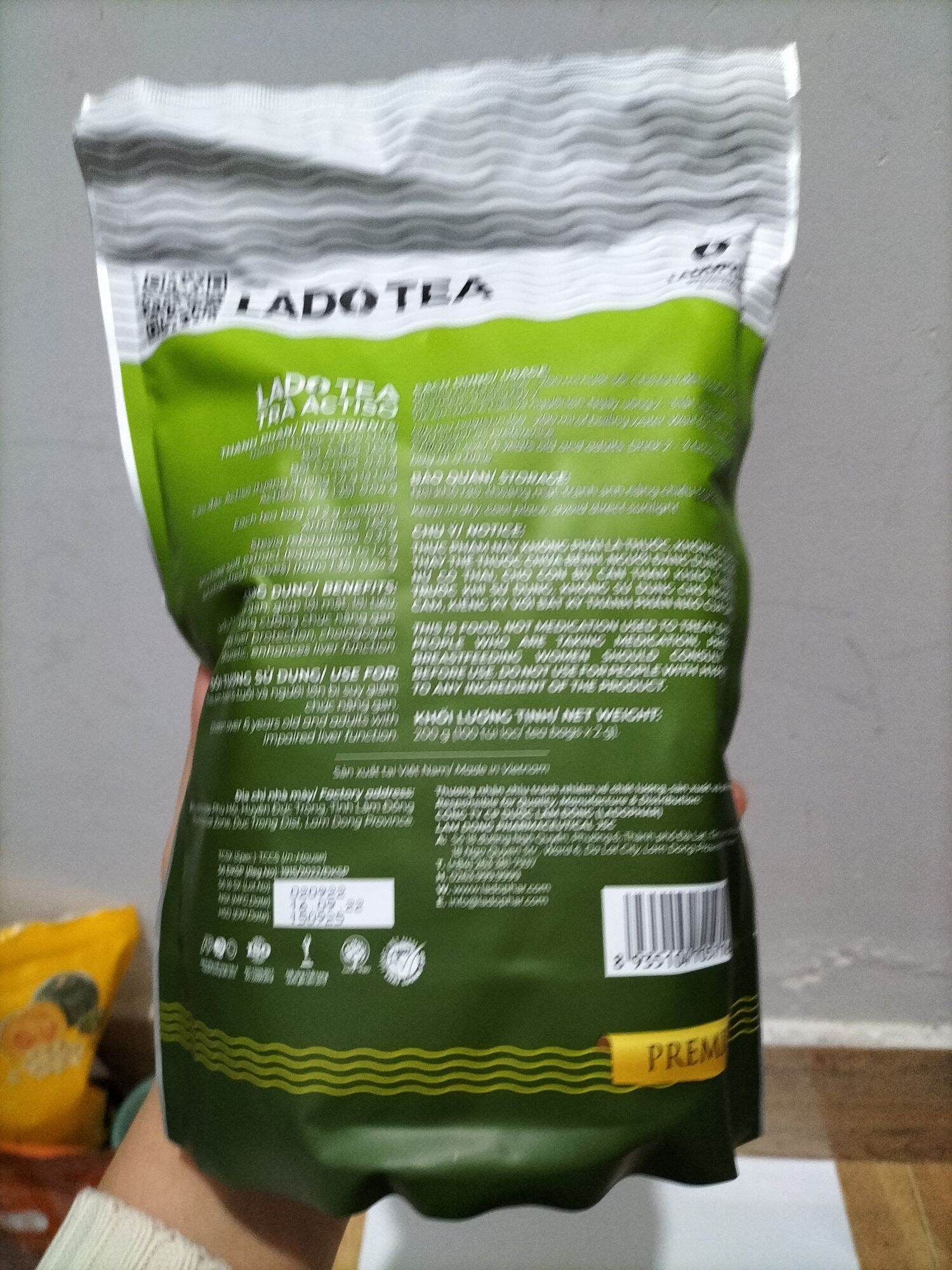(Freeship 15k- 50 k)Trà atisô ladophar ( 1túi 100 túi lọc)