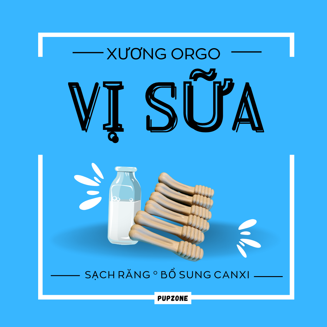 [Xả hàng] PupZone Xương Sạch Răng Orgo Cho Chó