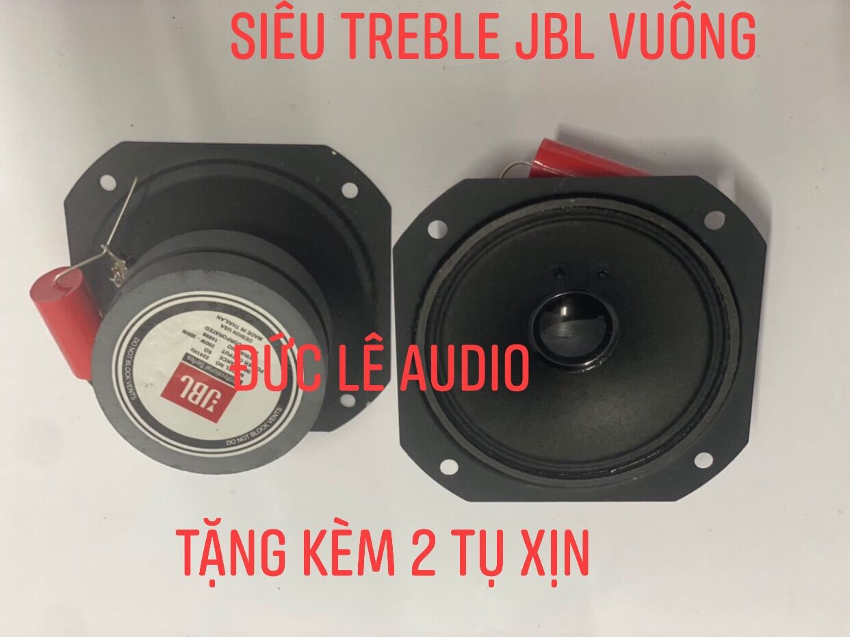 Bộ 2 loa treble giấy jbl vuông - treble 2 từ nhập khẩu - tặng kèm 2 tụ đỏ xịn
