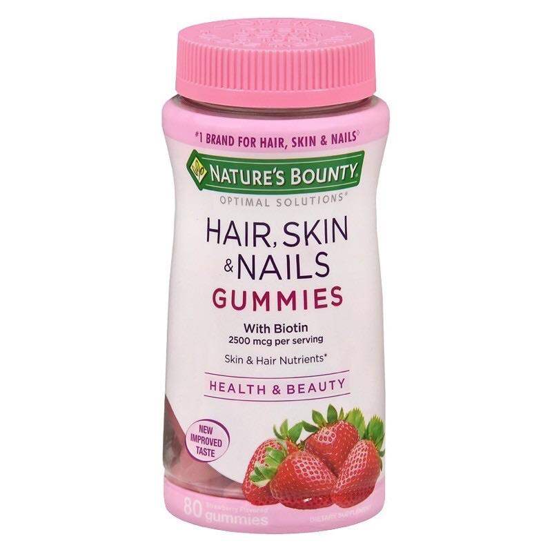Kẹo đẹp da tóc hair skin nail gummies Nature’s Bounty