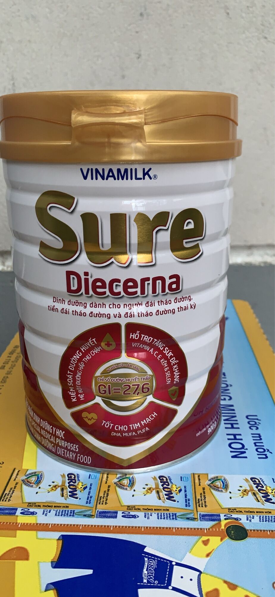 Sữa Bột Vinamilk Sure Diecerna - Hộp Thiếc 900g date 9/ 2024