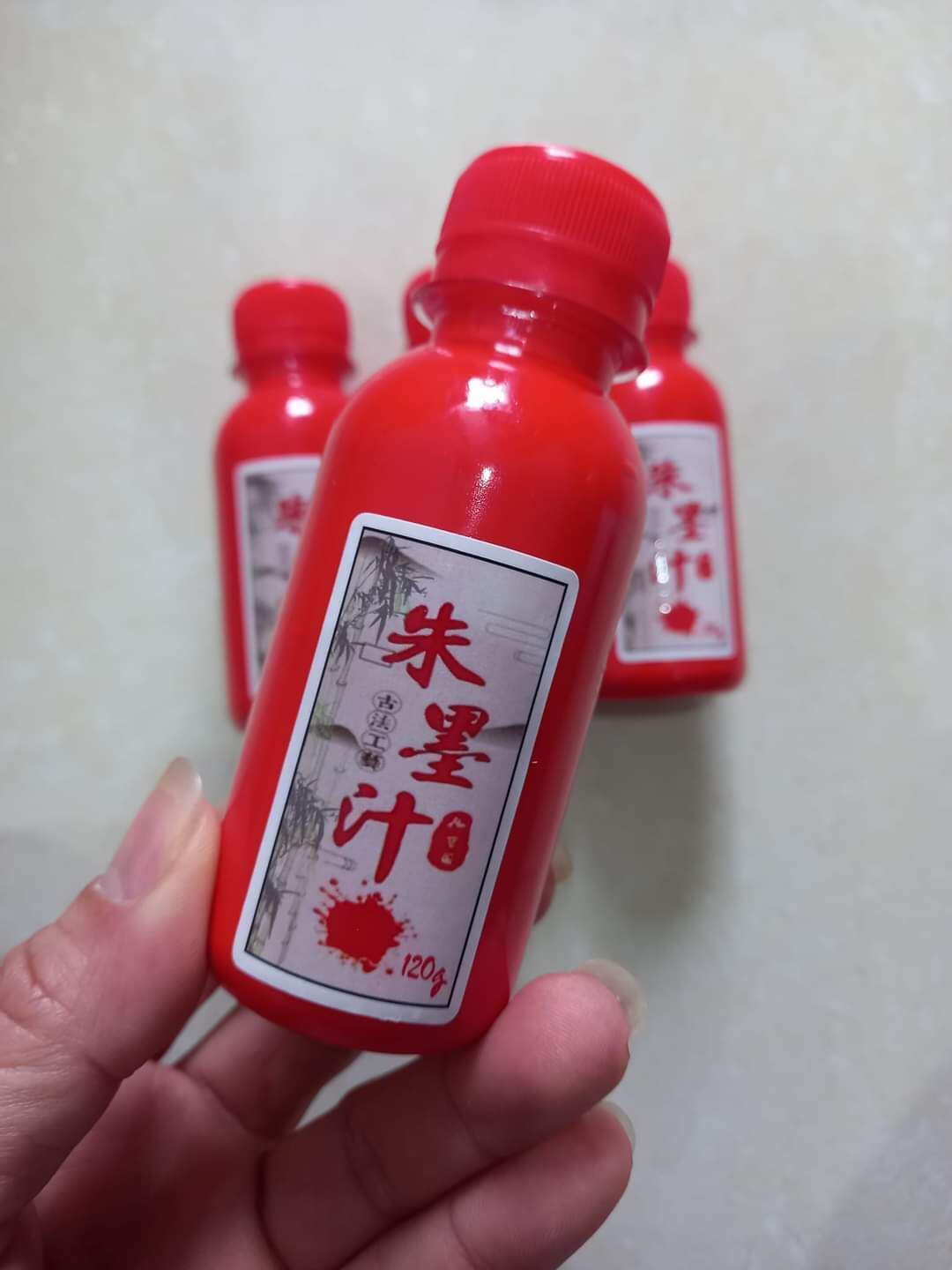 Mực đỏ chu sa 120g màu đỏ tươi
