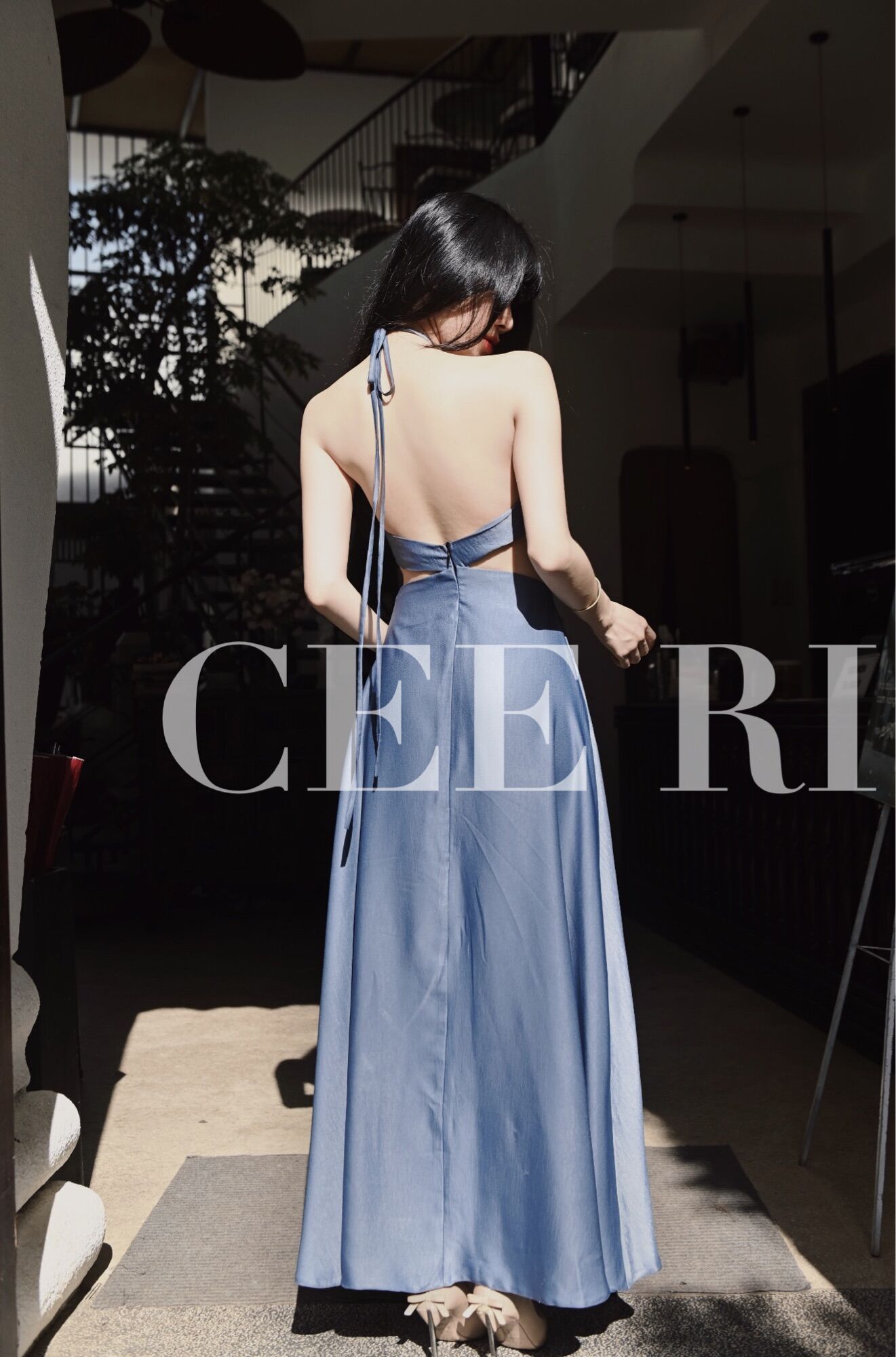 ( Ảnh thật - Mẫu độc quyền CEE RI ) Váy lụa tiên sa đỏ thẫm