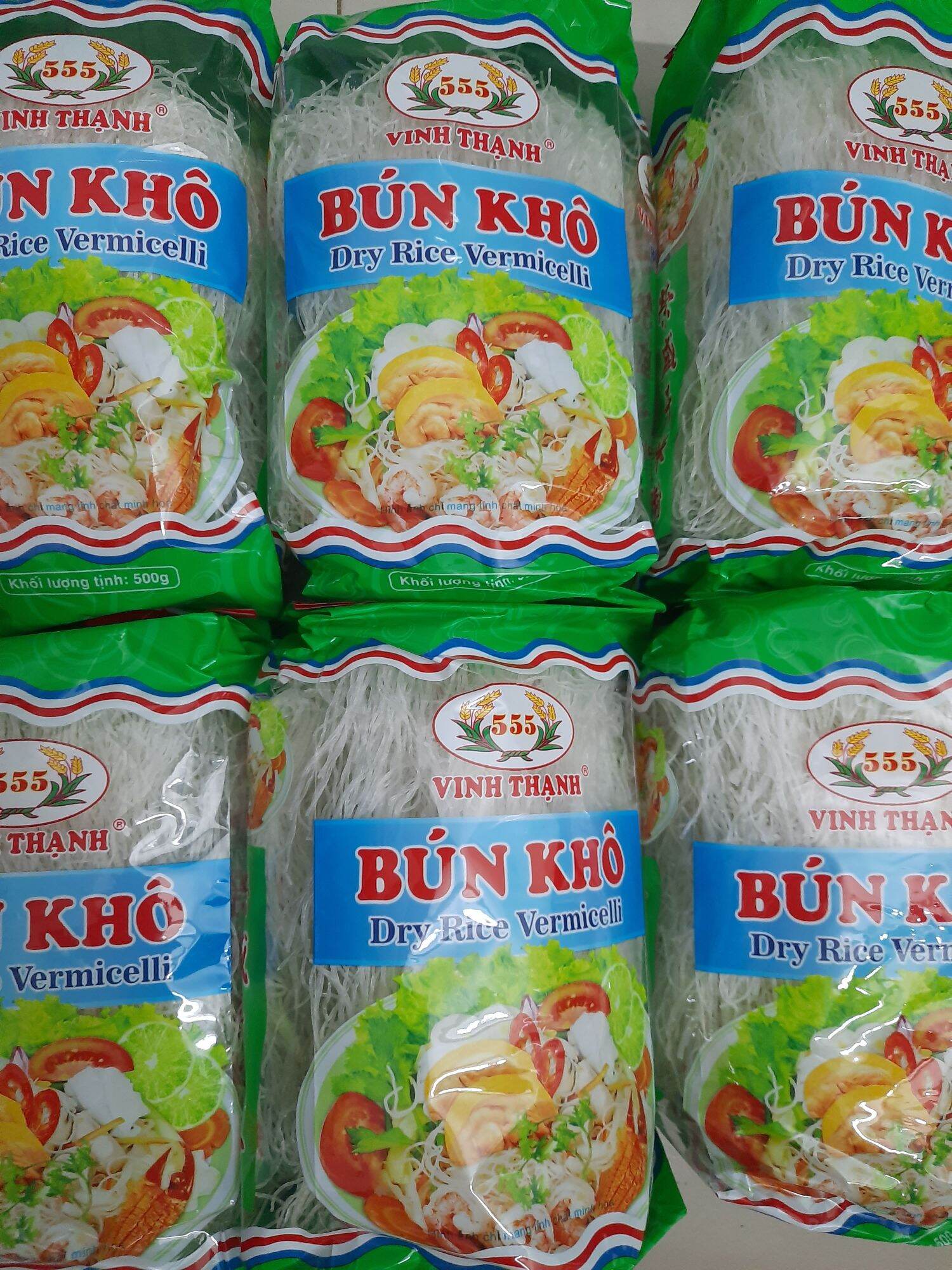 1 cây bún khô Vinh Thạnh 5 kg (10 bịch × 500g )