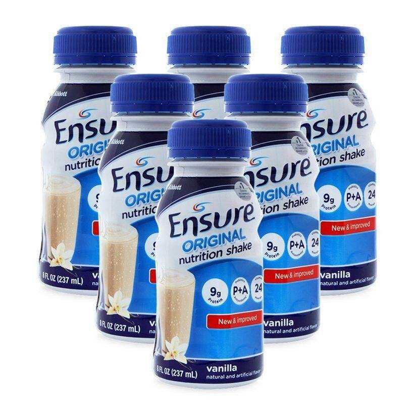 Lốc 6 chai sữa nước Ensure Vani 237ml/chai