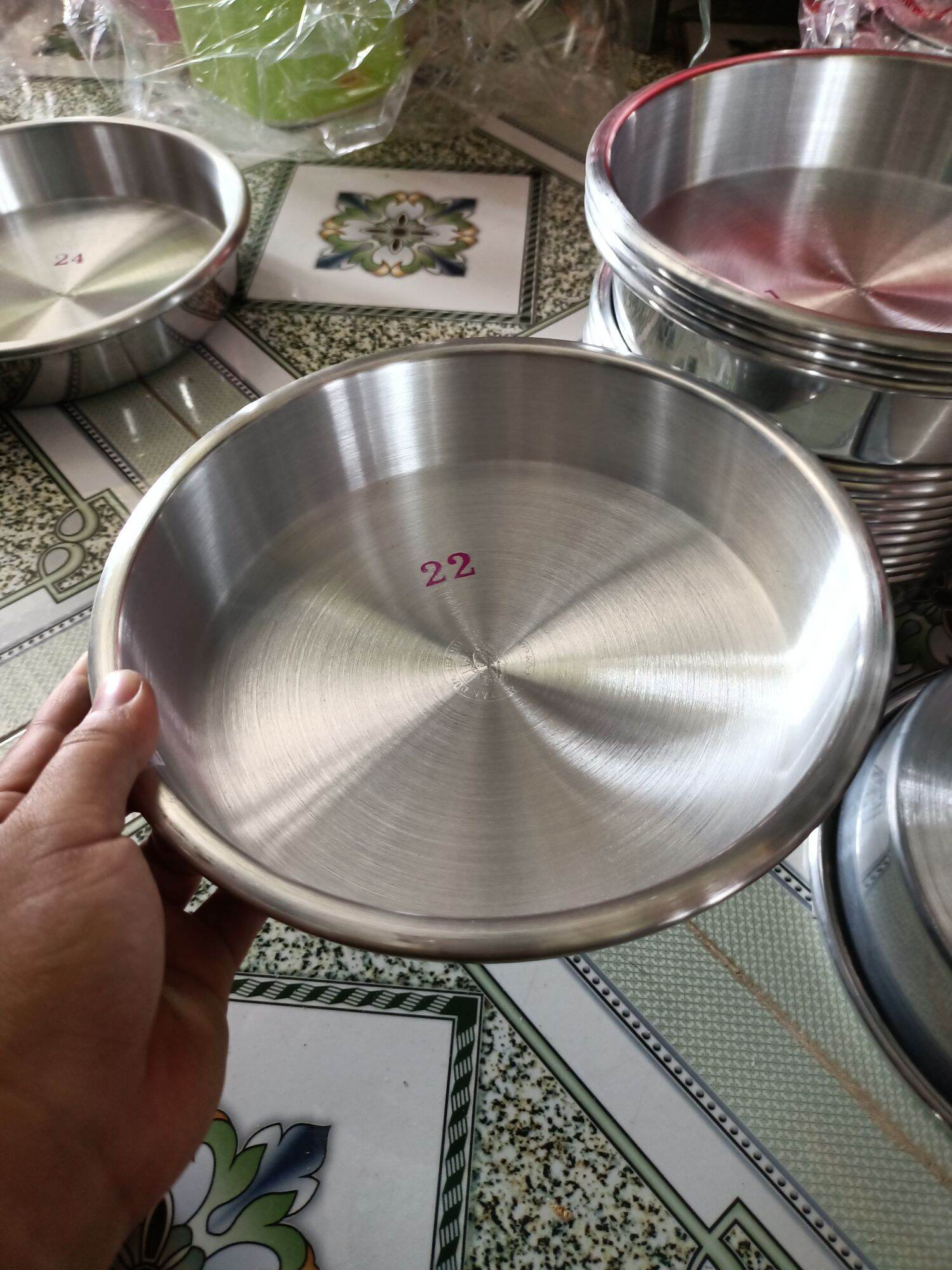 bơ xửng nhôm Tân Đức Thành đk 22cm