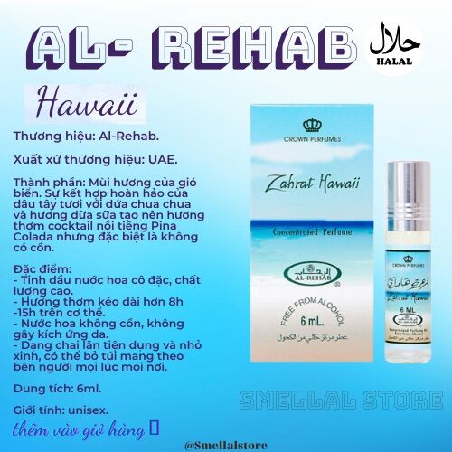 Tinh dầu nước hoa arap 6ml