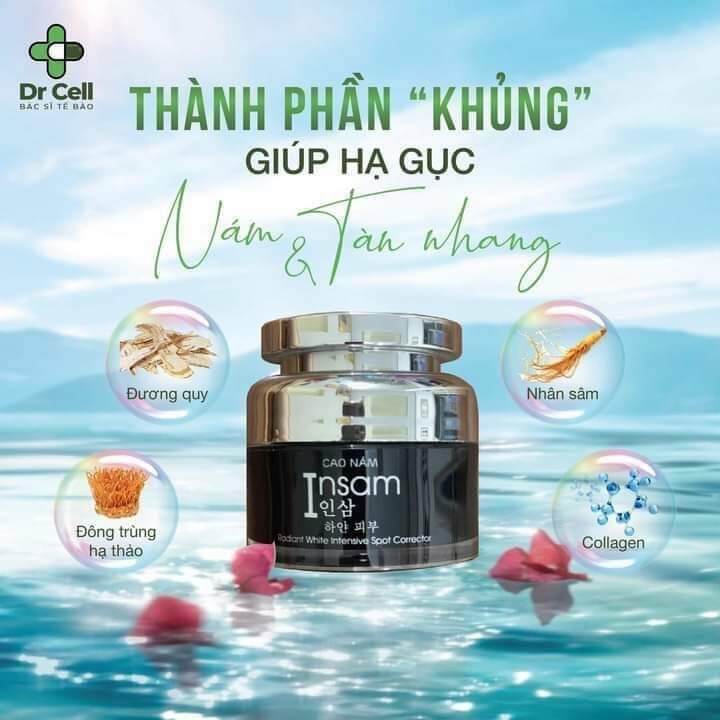Cao nám insam, sp thiên nhiên 100%, đánh bay mọi vết nám, dưỡng da trắng đẹp
