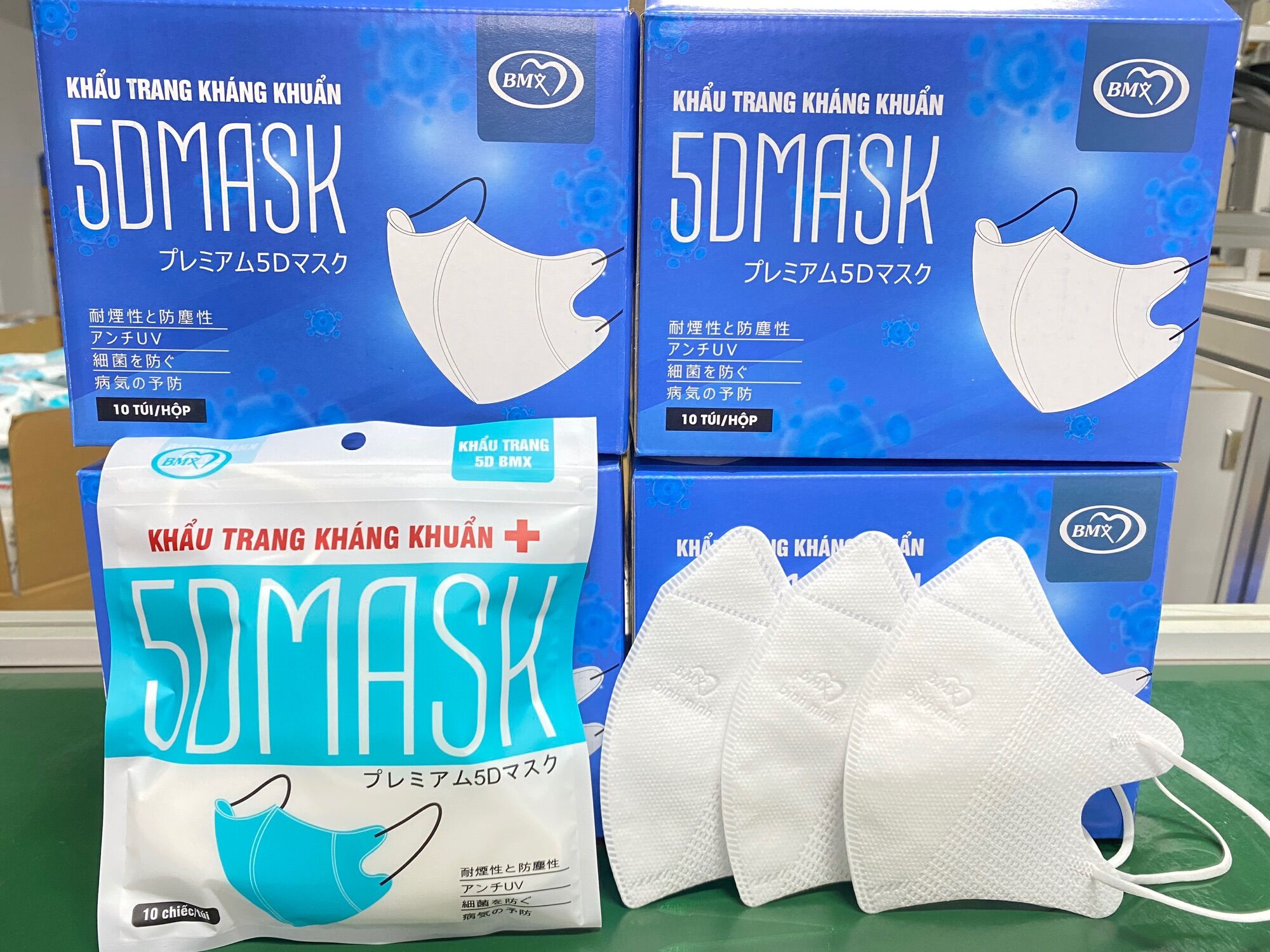 Lẻ 1 gói (gồm 10 cái) khẩu trang 5D Bình Minh
