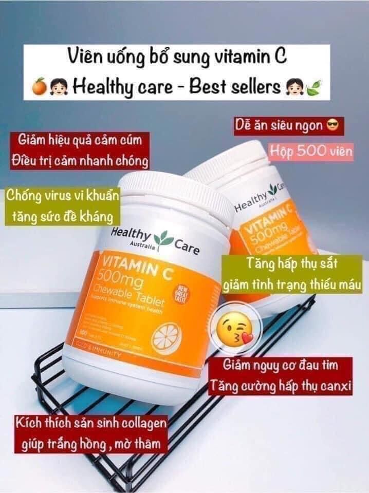 🍊🍊 𝑽𝑰𝑬̂𝑵 𝑵𝑮𝑨̣̂𝑴 𝑽𝑰𝑻𝑨𝑴𝑰𝑵 𝑪 𝑯𝑬𝑨𝑳𝑻𝑯𝒀𝑪𝑨𝑹𝑬 500𝒎𝒈 🍊hộp 500v - date 2024