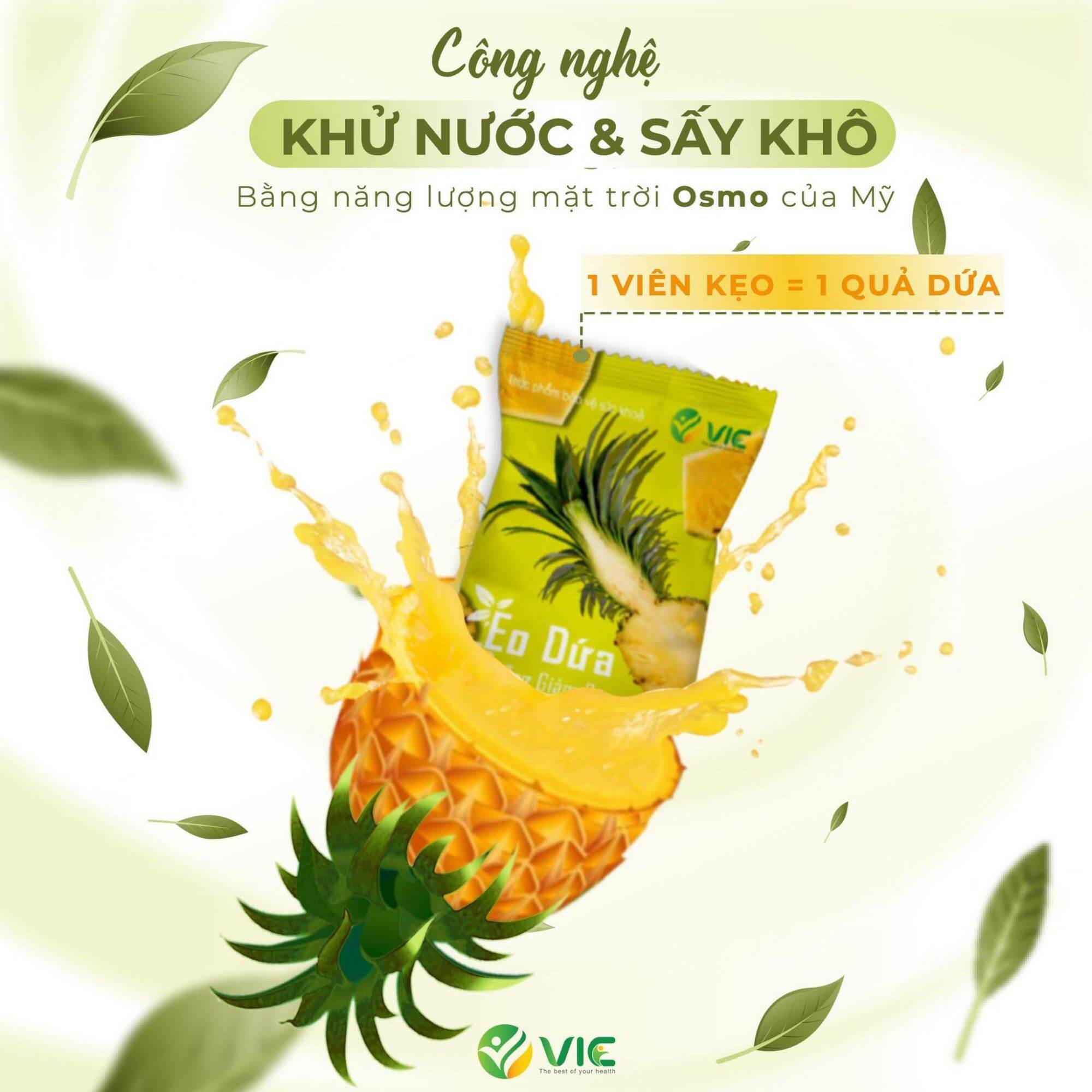 Kẹo dứa giảm cân dùng thử chỉ 35k