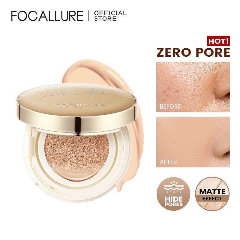 Phấn nước BB FOCALLURE Golden Age chống nước kết cấu mỏng nhẹ che phủ hoàn hảo làm mờ lỗ chân lông