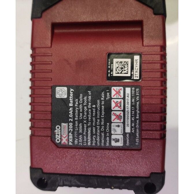 Pin zin Ozito PowerX hàng thanh lý Úc còn rất mới
