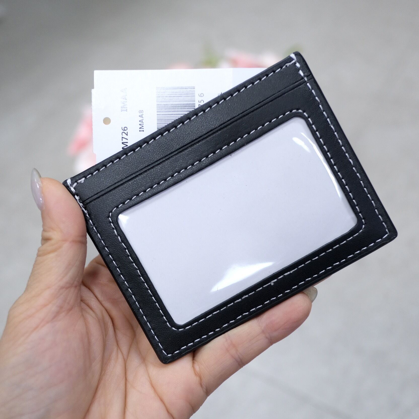 Ví đựng thẻ C0ach họa tiết xinh xắn