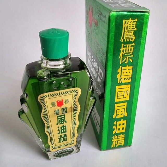 Dầu Gió Xanh SingaPore Eagle Brand Con Ó hàng xach tay Mỹ Úc kít nilon hơ mỏng (Mẫu mới)