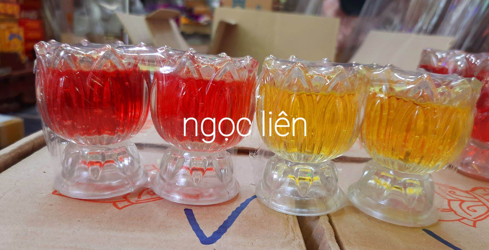 Đèn cầy ly sen 03