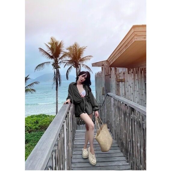 (SHOP TÁO ĐỎ BIGSIZE 50kg đến 90kg) set áo sơ mi thời trang nữ bigsize