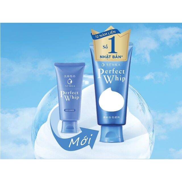 [Mẫu mới] Sữa rửa mặt Nhật Perfect Whip 120ml