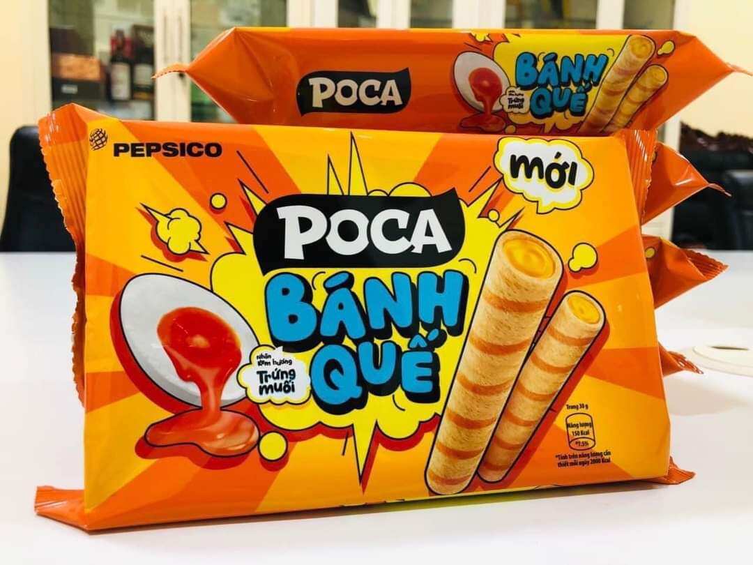 Bánh Quế POCA Nhân Trứng Muối - Ổi Hồng [GÓI 115G]