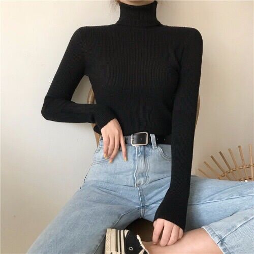Áo len cổ lọ áo cổ bẻ chất len mềm mịn A01
