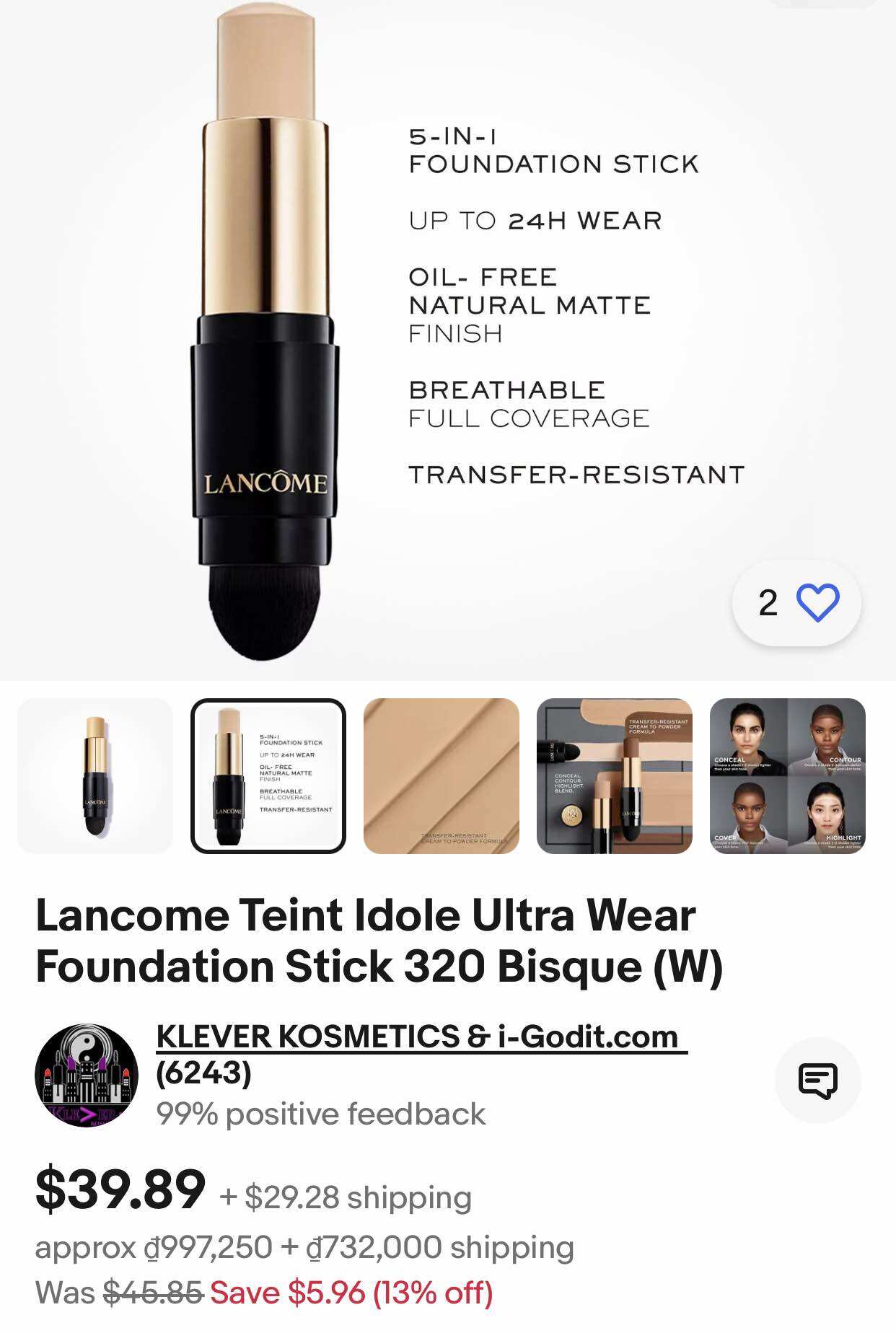 Phấn phủ nén cao cấp L-a-n-c-o-m-e và Bobbi
