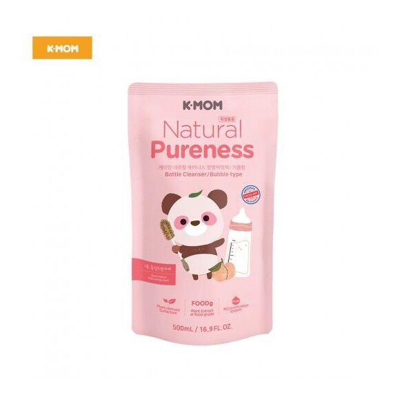 Nước rửa bình và rau quả hữu cơ k-mom 500ml hàn quốc
