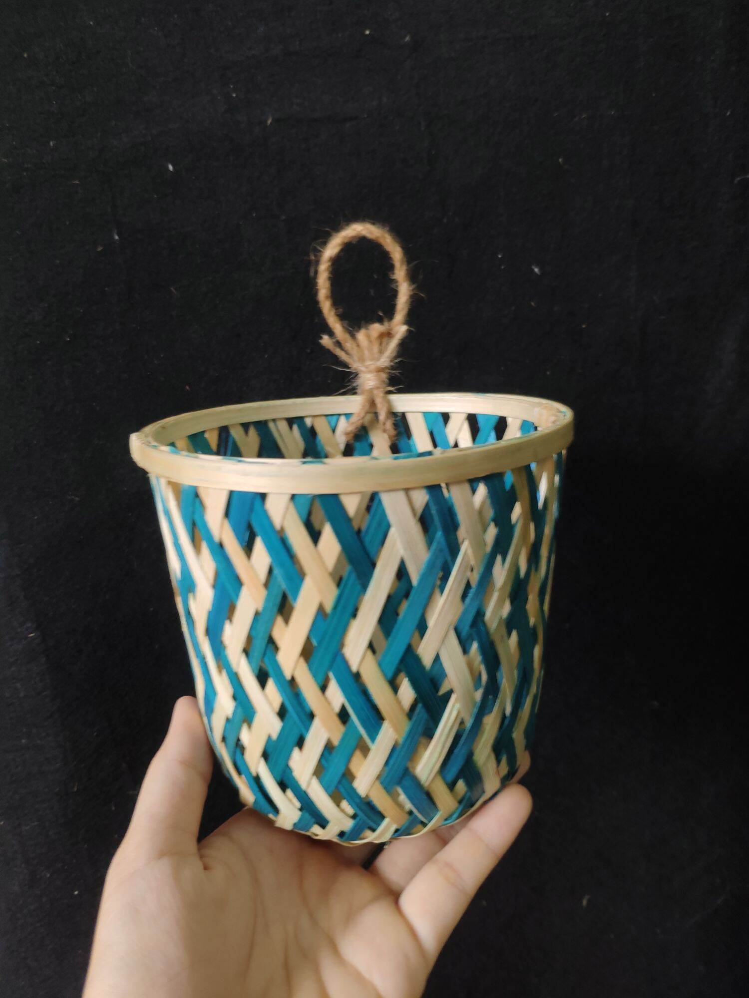 Giỏ treo tre mini hàng xuất dư thanh lý