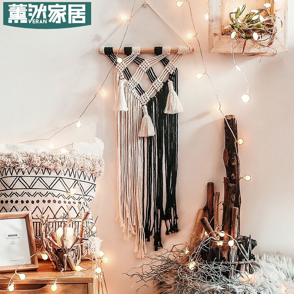 Macrame treo tường phối màu độc đáo