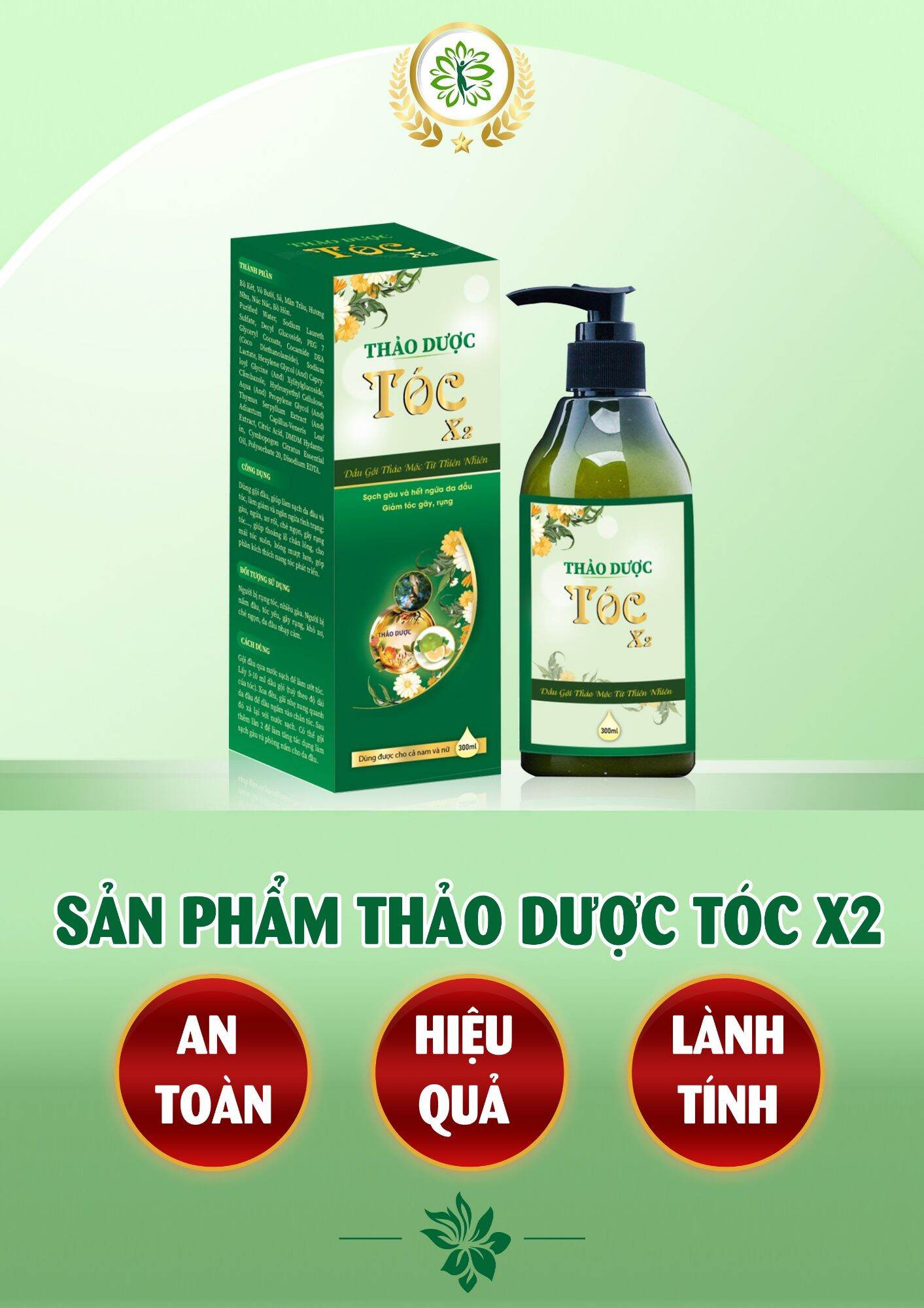 DẦU GỘI THẢO DƯỢC TÓC X2
