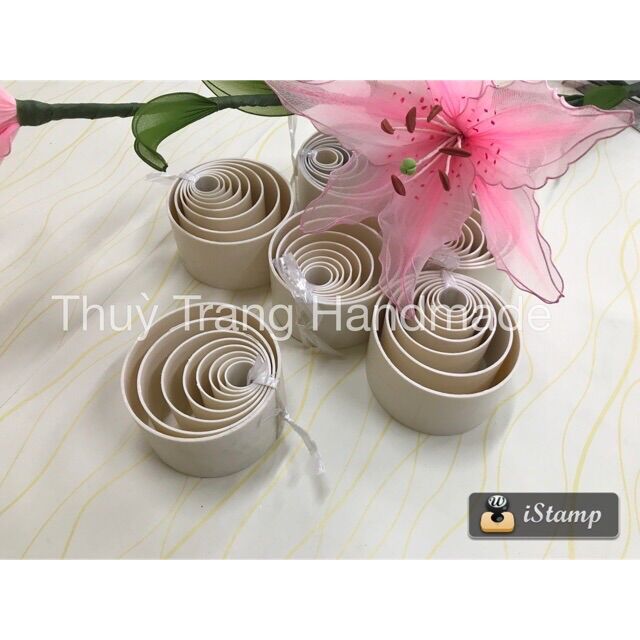 Bộ khuôn làm hoa voan (8 kích thước)