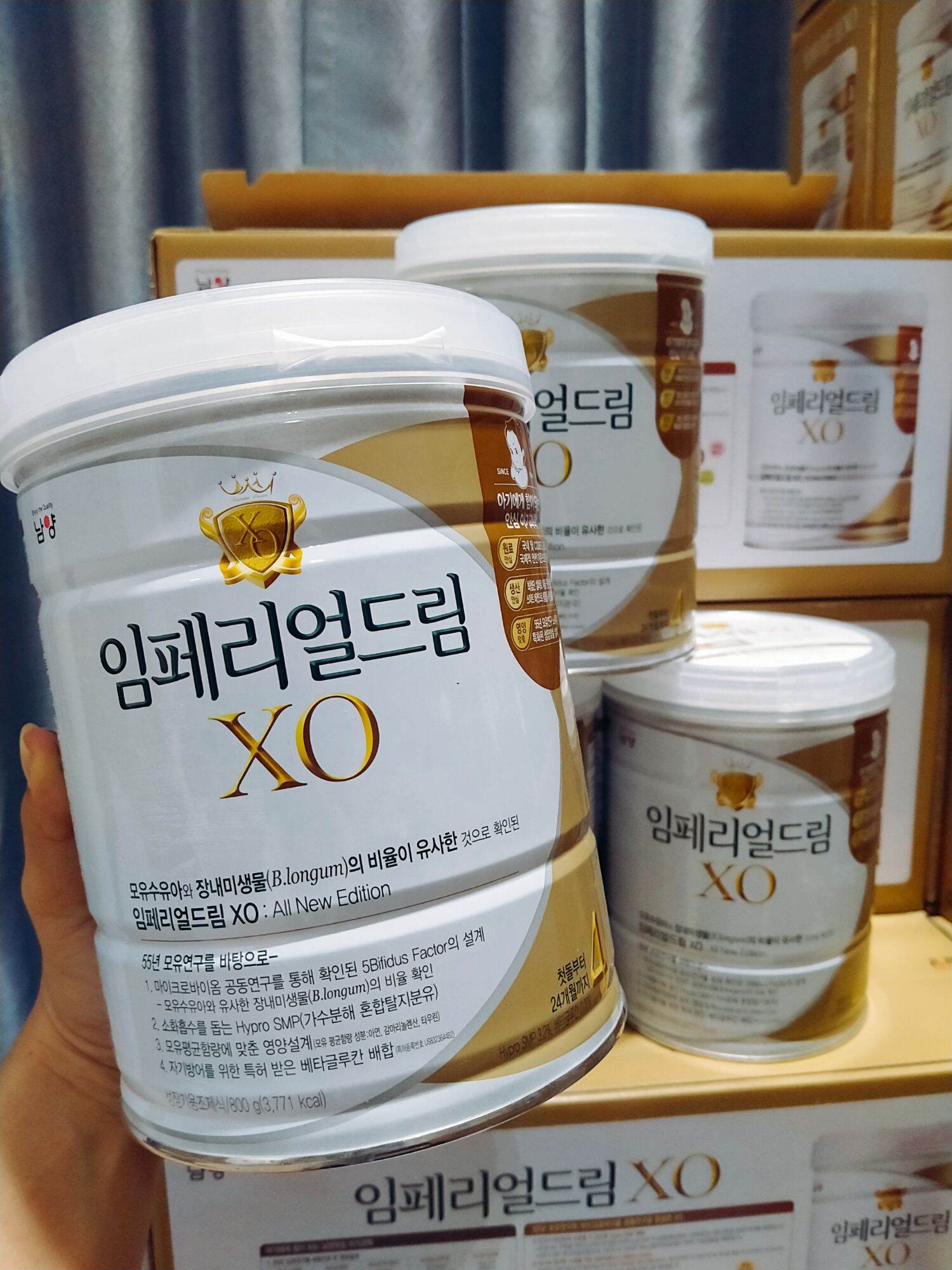 Sữa bột XO số 3 mẫu mới nội địa Hàn 800g