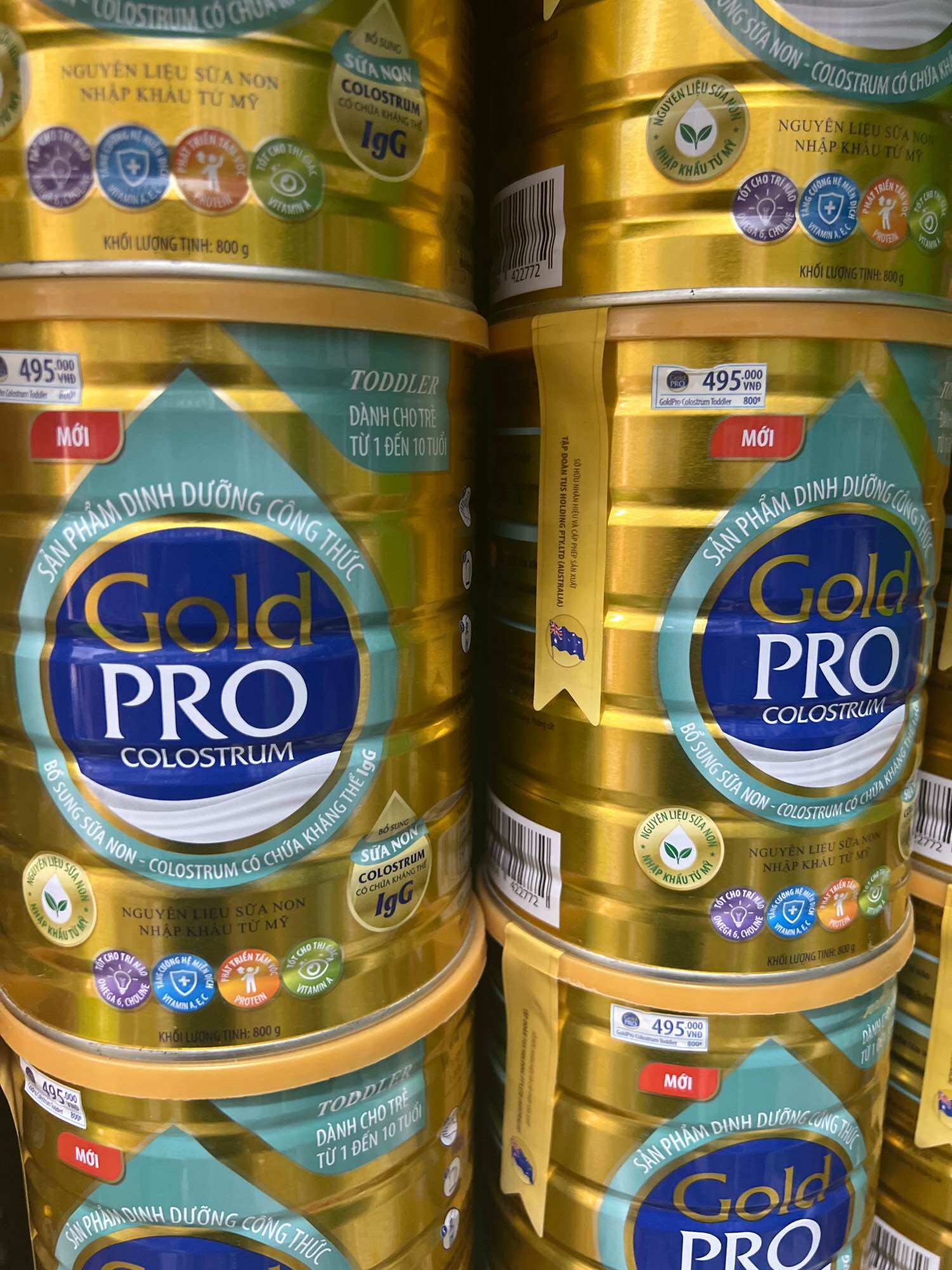 Sữa bột Arti Gold pro colostrum lon 800g