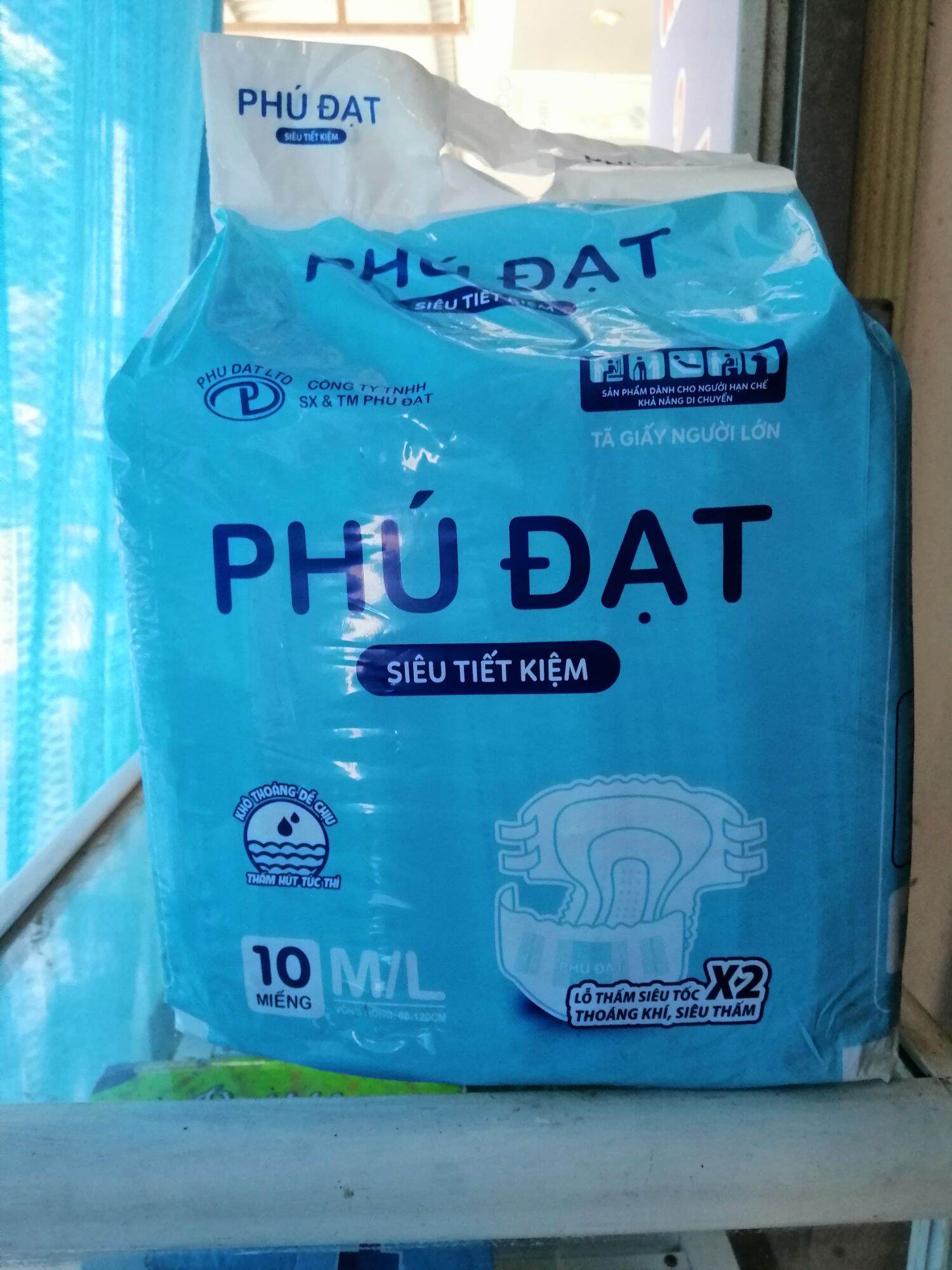 Bỉm người già Phú Đạt - Size M/L 10