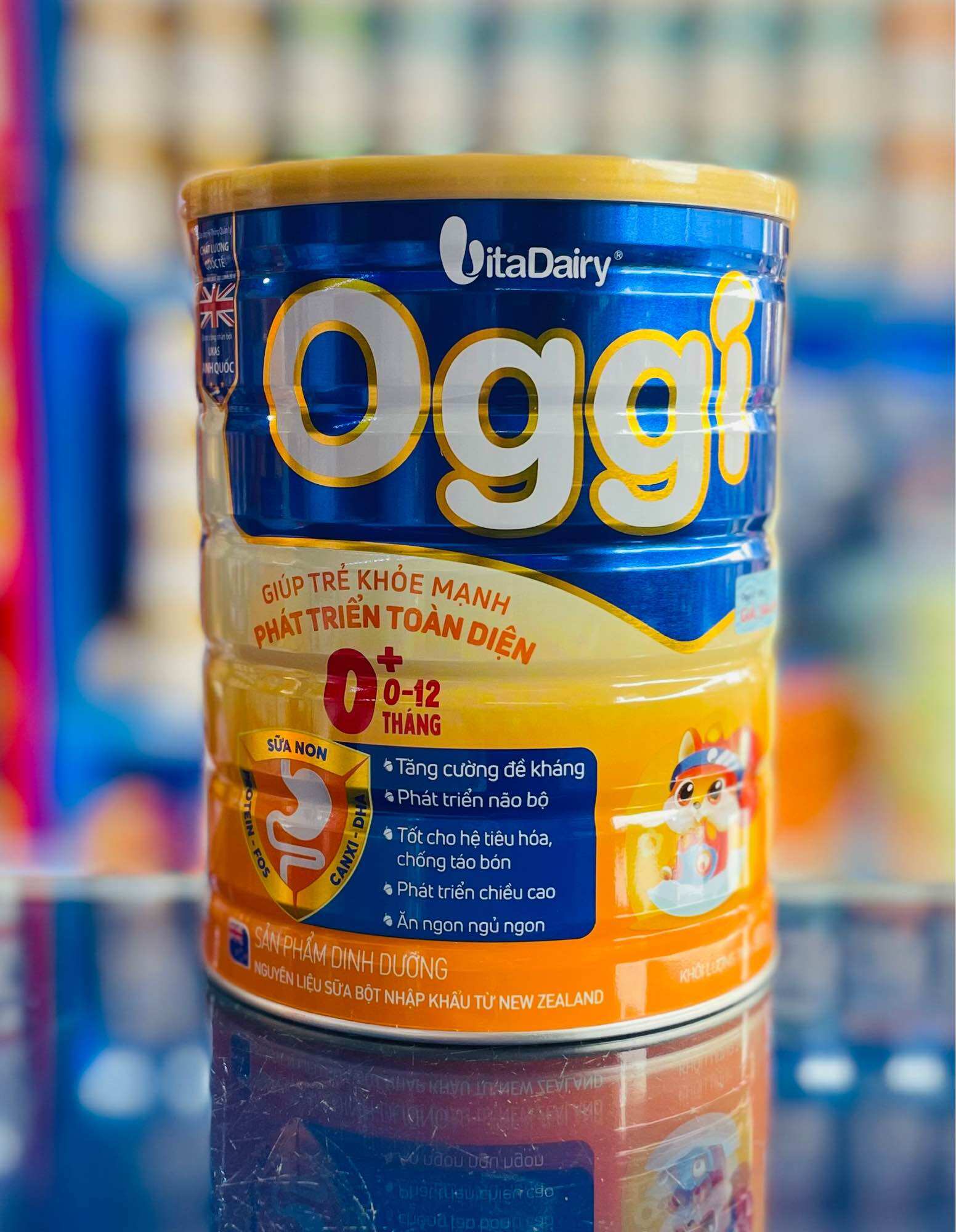 Sữa bột VitaDairy Oggi 0+ 800g Mẫu mới