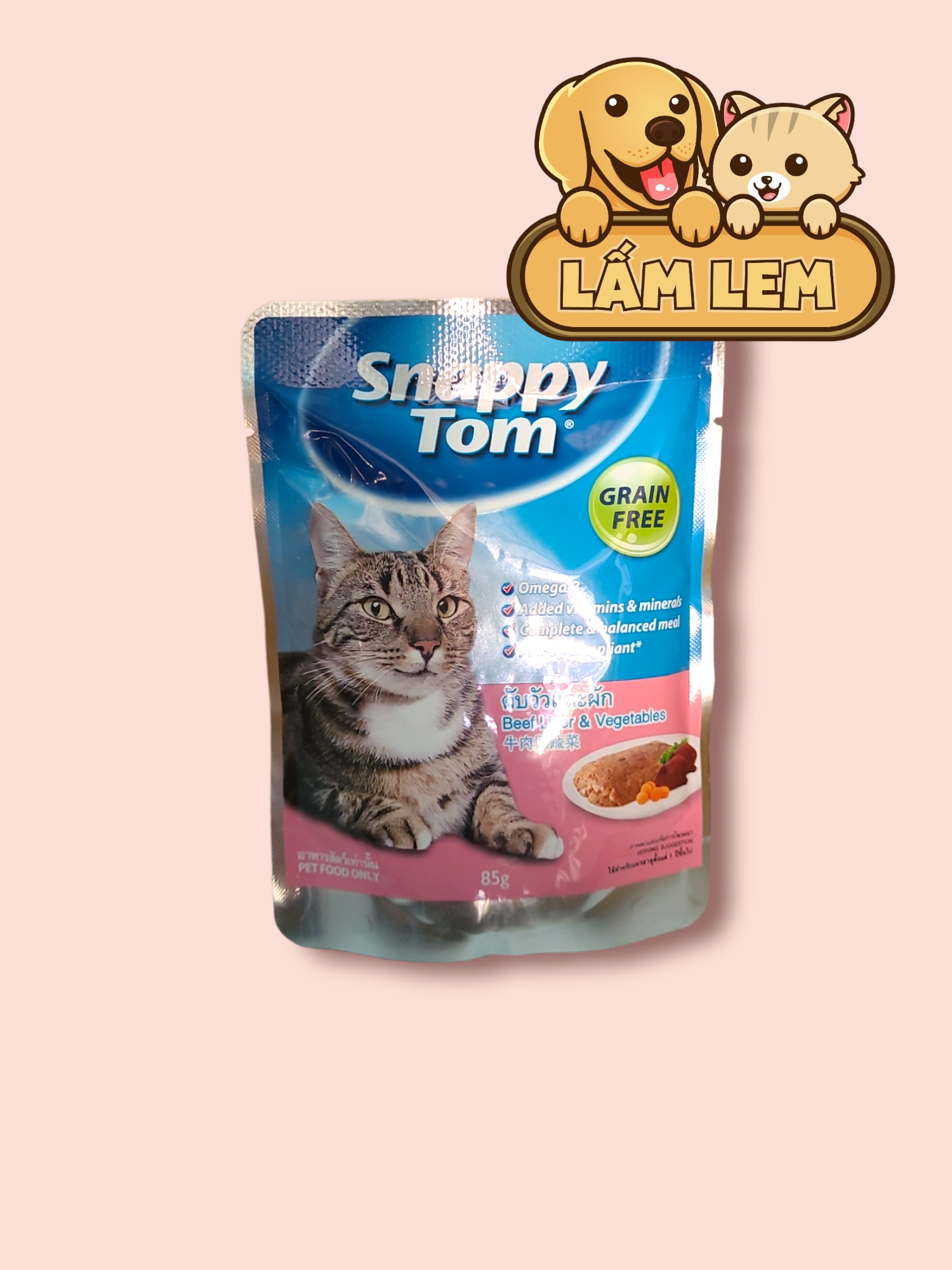 Pate Cho Mèo SNAPPY TOM gói 85gr