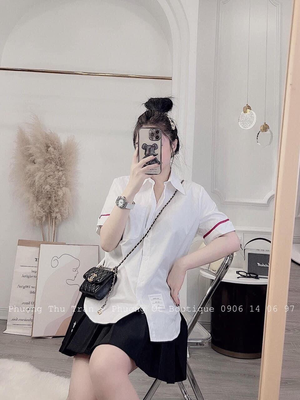 Áo sơ mi thom kẻ tay đi học đi chơi đều xinhhhhh