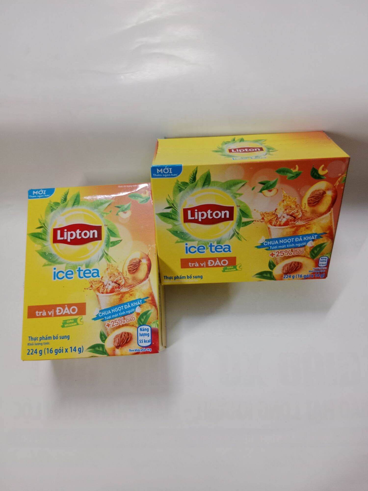 Lipton Ice tea vị chanh mật ong hộp 224g(16goi×14g)