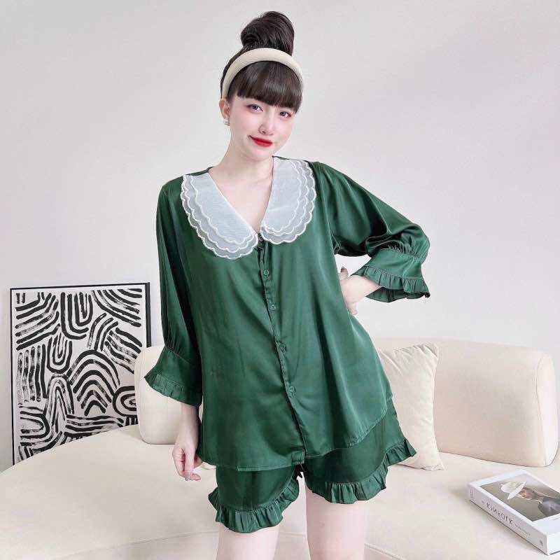 Đồ Bộ Bigsize Lụa Latin Cao Cấp - Đồ bộ mặc nhà xinh