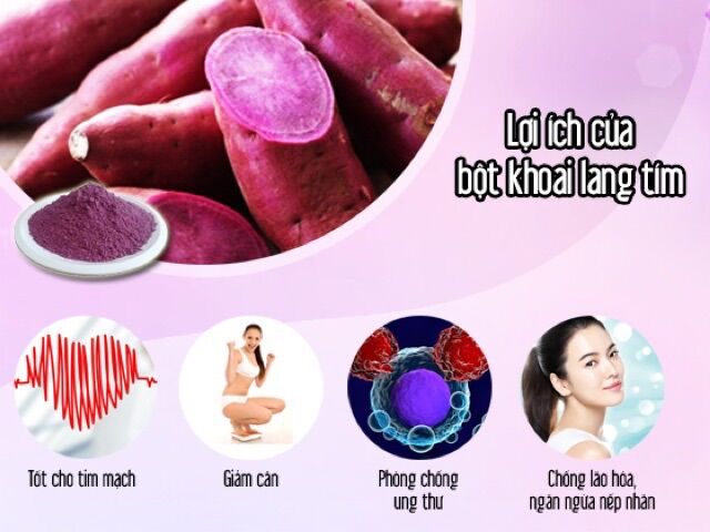 Bột khoai lang tím Chợ Quê 50g