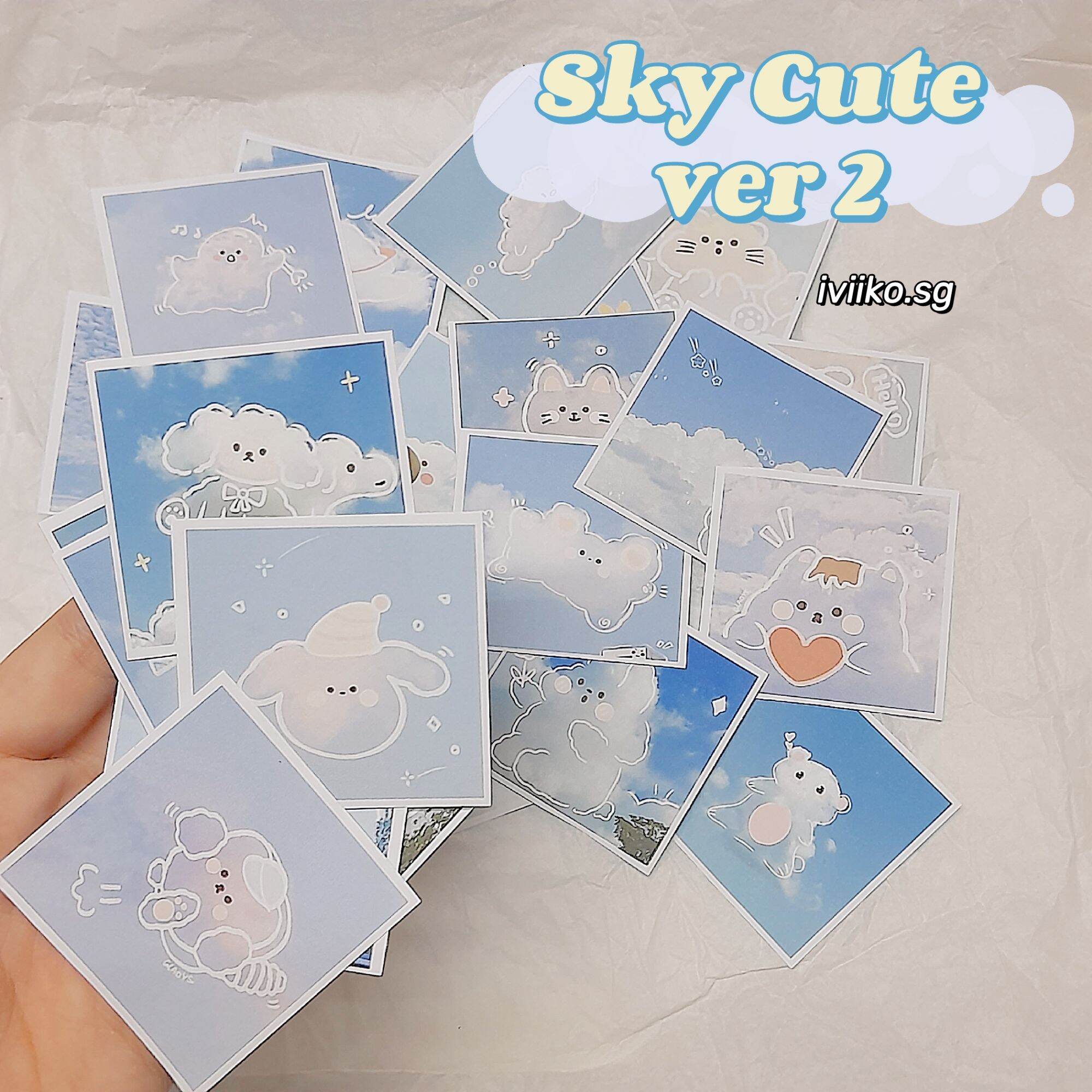 Set 24 sticker Sky Cute ver 2 (5x5cm) | IVI IKO