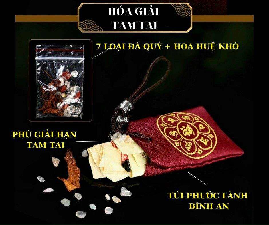 TÚI GIẢI TAM TAI TRONG 3 NĂM 2022, 2023, 2024 DÀNH CHO TUỔI THÂN, TÝ, THÌN