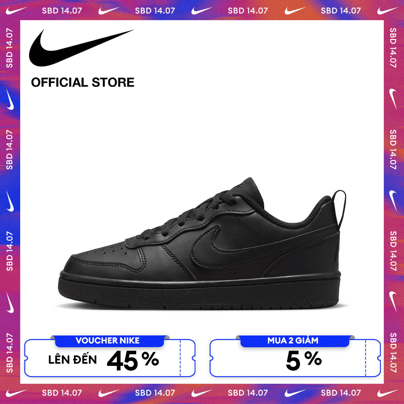 [CHỈ 14.07 | VOUCHER ĐẾN 45% + MUA 2 GIẢM 5%] Giày thể thao Nike Court Borough Low Recraft Big Kids' Shoes