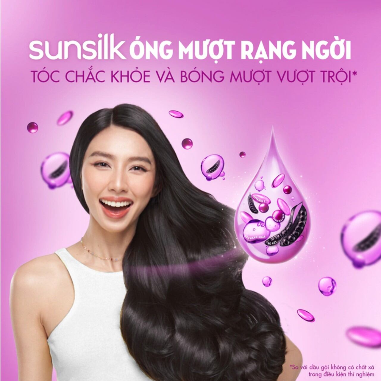 Dầu gội đầu sunsilk mượt tóc 650g