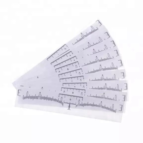 10 cái thước chữ M dán - dùng trong phun xăm