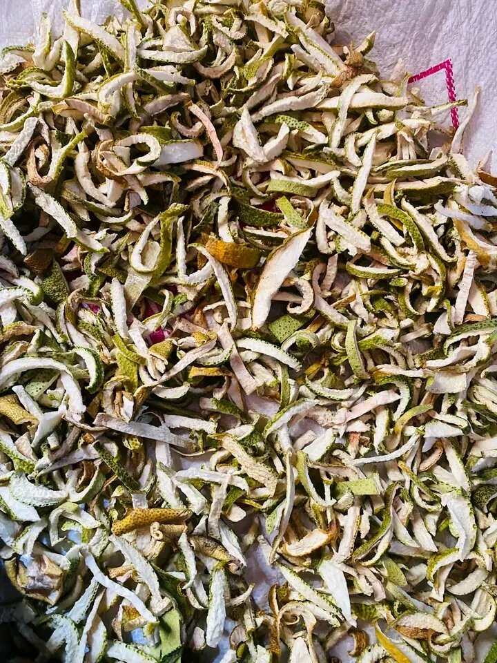 1kg Vỏ Bưởi thái lát phơi khô