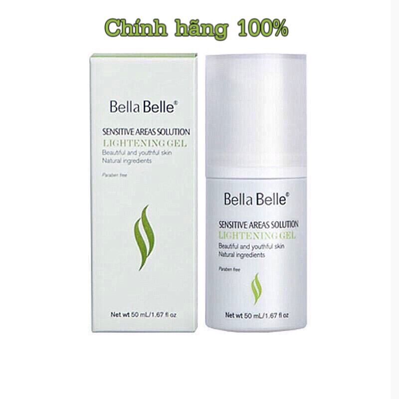 Gel trị thâm trắng da vùng kín bella belle sensitive areas solution lightening gel 50ml